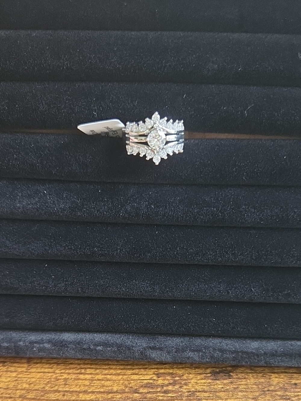 Sparkling White Moissanite Wedding Ring In Sterling Silver (S925)